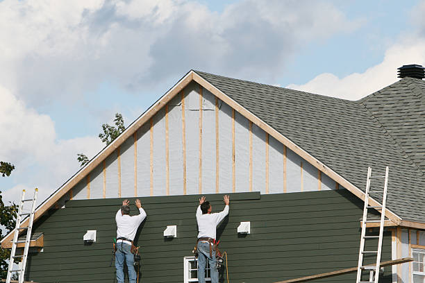 Professional Siding Installation technician working in Bessemer City, NC